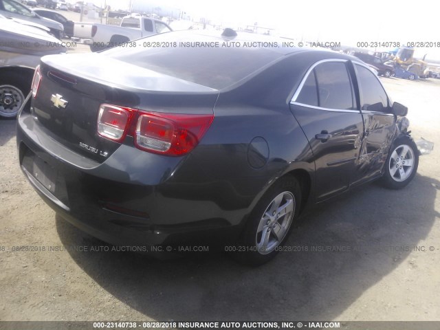 1G11B5SL9EF273860 - 2014 CHEVROLET MALIBU LS GRAY photo 4