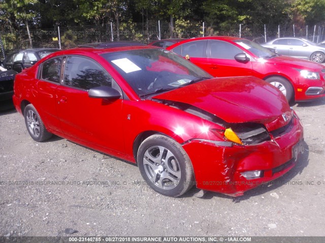 1G8AW12F45Z141399 - 2005 SATURN ION LEVEL 3 RED photo 1