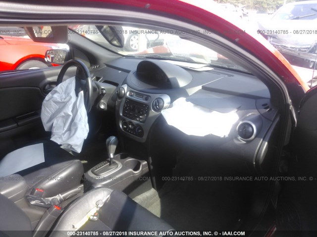 1G8AW12F45Z141399 - 2005 SATURN ION LEVEL 3 RED photo 5