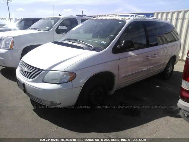 2C8GP64LX3R245947 - 2003 CHRYSLER TOWN & COUNTRY LIMITED WHITE photo 2