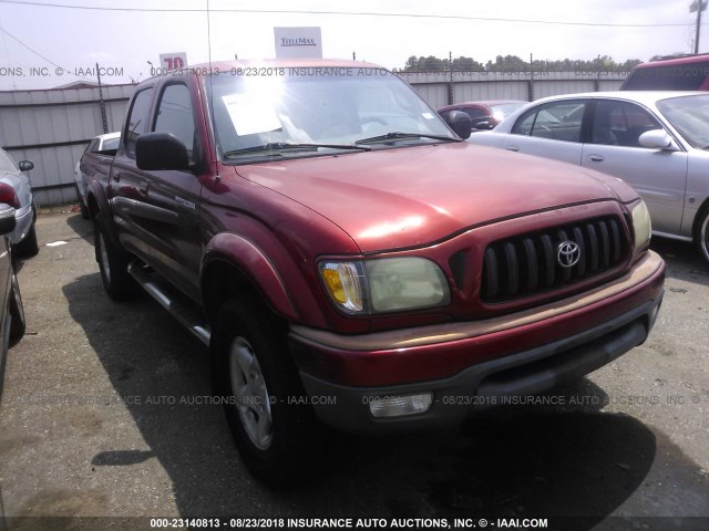 5TEGN92N34Z372595 - 2004 TOYOTA TACOMA DOUBLE CAB PRERUNNER RED photo 1
