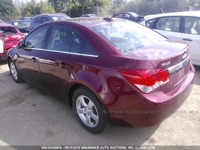 1G1PC5SB4F7214869 - 2015 CHEVROLET CRUZE LT RED photo 3