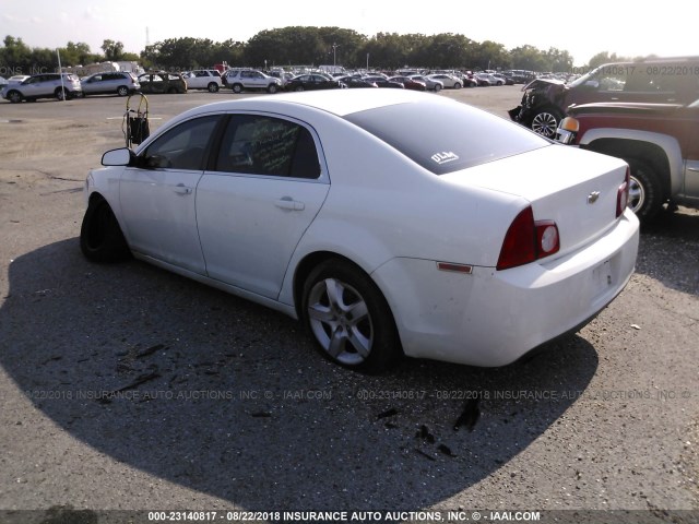 1G1ZA5EU9BF189155 - 2011 CHEVROLET MALIBU LS თეთრი ფოტო 3