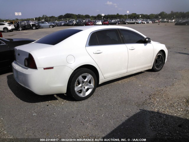 1G1ZA5EU9BF189155 - 2011 CHEVROLET MALIBU LS თეთრი ფოტო 4