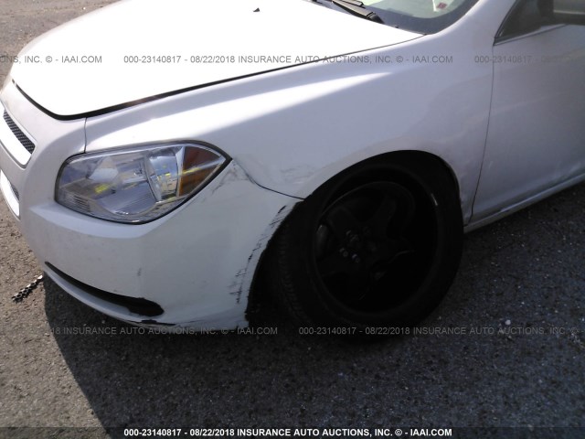 1G1ZA5EU9BF189155 - 2011 CHEVROLET MALIBU LS თეთრი ფოტო 6