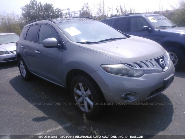 JN8AZ1MW6AW135016 - 2010 NISSAN MURANO S/SL/LE SILVER photo 1