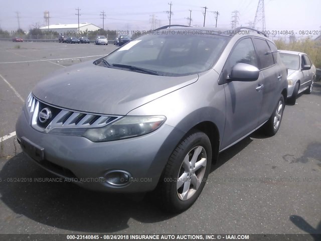 JN8AZ1MW6AW135016 - 2010 NISSAN MURANO S/SL/LE SILVER photo 2