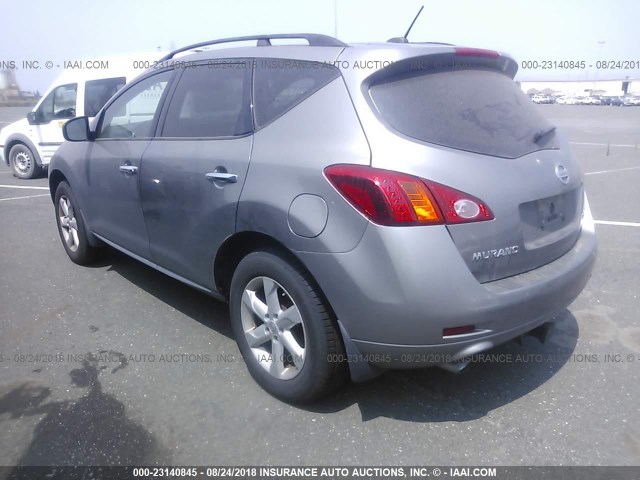 JN8AZ1MW6AW135016 - 2010 NISSAN MURANO S/SL/LE SILVER photo 3