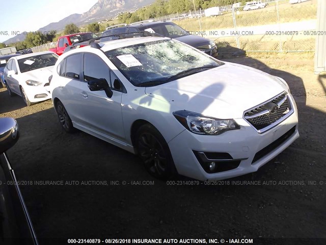 JF1GPAT60FG295249 - 2015 SUBARU IMPREZA SPORT WHITE photo 1