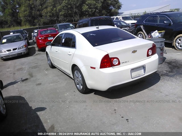1G1ZC5E14BF233997 - 2011 CHEVROLET MALIBU 1LT WHITE photo 3