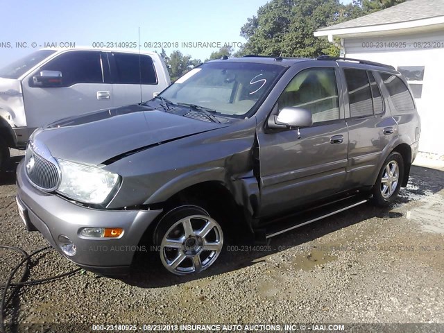 5GAET13M152328266 - 2005 BUICK RAINIER CXL GRAY photo 2