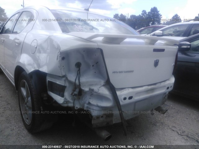 1B3LC76M58N108573 - 2008 DODGE AVENGER R/T WHITE photo 6