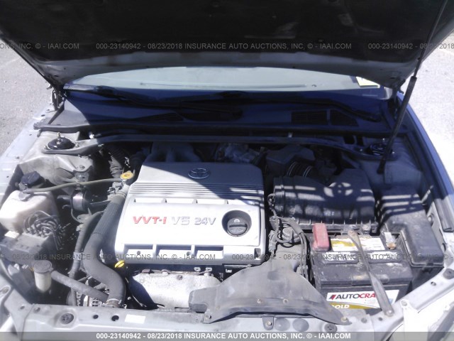 4T1BF30K15U600614 - 2005 TOYOTA CAMRY LE/XLE/SE 银色 照片 10