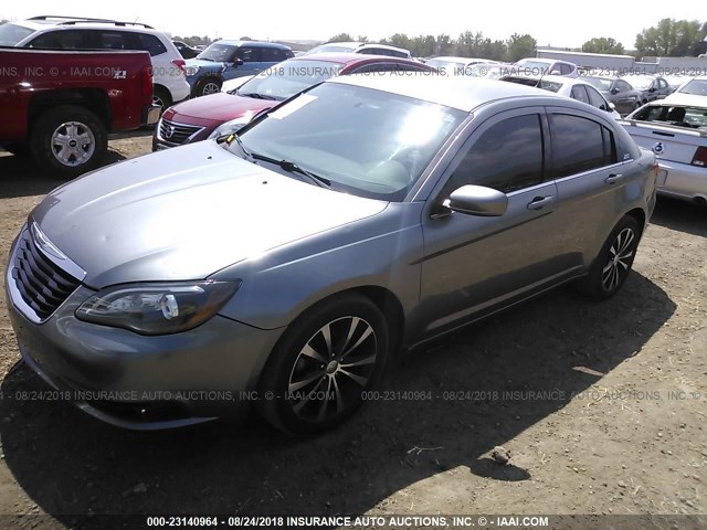 1C3CCBBB5DN571124 - 2013 CHRYSLER 200 TOURING GRAY photo 2