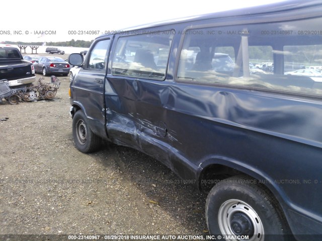 2B5WB35Z5YK148791 - 2000 DODGE RAM WAGON B3500 BLUE photo 6