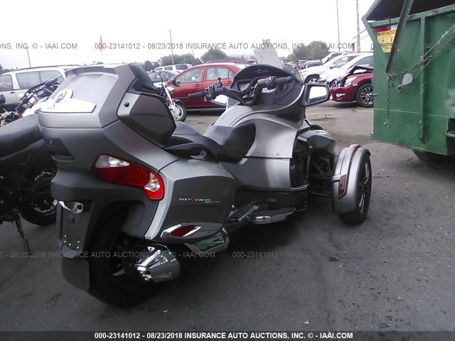 2BXNBDD11EV004671 - 2014 CAN-AM SPYDER ROADSTER RT/RTS/RT LIMITED SILVER photo 4