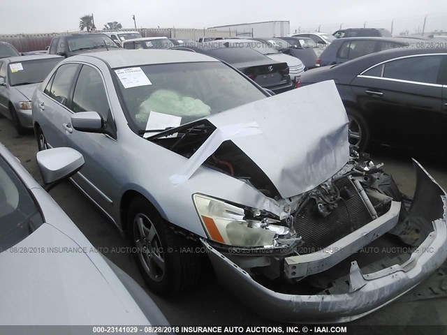 JHMCN36525C016627 - 2005 HONDA ACCORD HYBRID SILVER photo 1