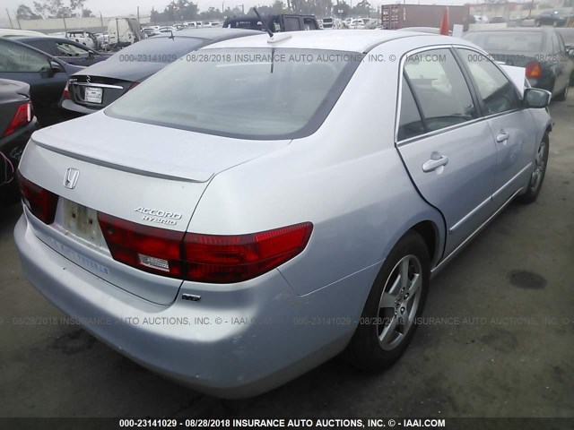 JHMCN36525C016627 - 2005 HONDA ACCORD HYBRID SILVER photo 4