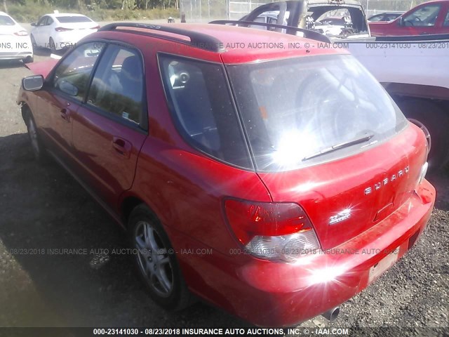 JF1GG67595H811566 - 2005 SUBARU IMPREZA RS RED photo 3