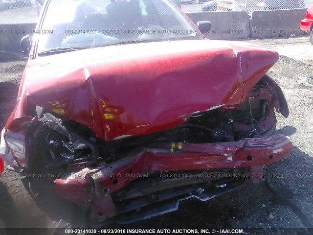 JF1GG67595H811566 - 2005 SUBARU IMPREZA RS RED photo 6