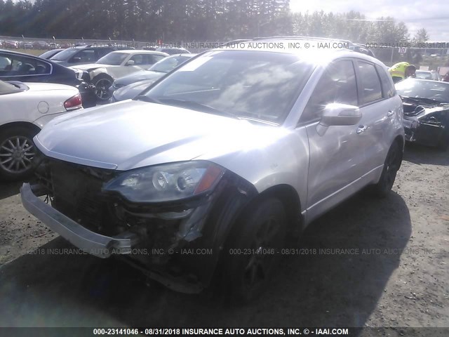 5J8TB18538A001468 - 2008 ACURA RDX TECHNOLOGY SILVER photo 2