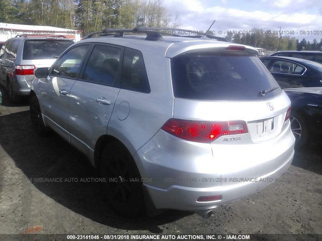 5J8TB18538A001468 - 2008 ACURA RDX TECHNOLOGY SILVER photo 3