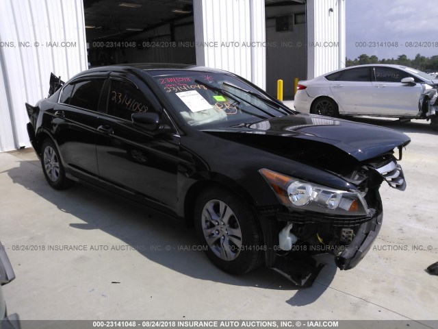 1HGCP2F6XCA038187 - 2012 HONDA ACCORD SE BLACK photo 1