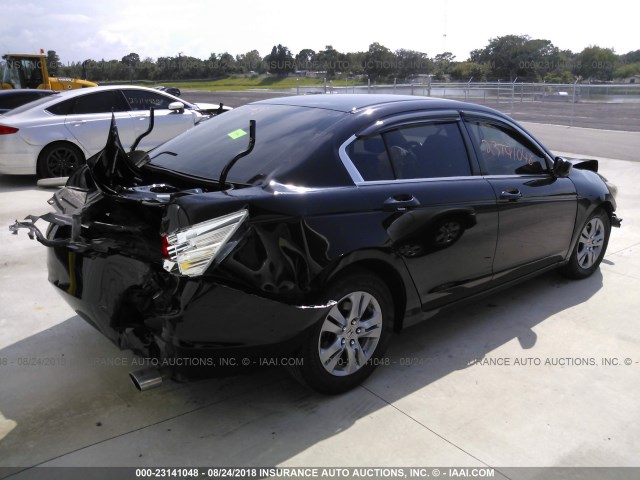 1HGCP2F6XCA038187 - 2012 HONDA ACCORD SE BLACK photo 4