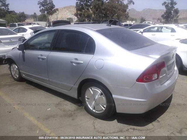 JHMFA36246S012021 - 2006 HONDA CIVIC HYBRID SILVER photo 3