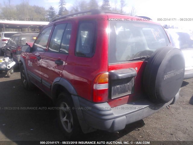 2CNBJ734626938751 - 2002 CHEVROLET TRACKER ZR2 RED photo 3