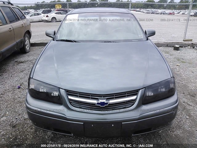 2G1WH52K349313501 - 2004 CHEVROLET IMPALA LS GRAY photo 6