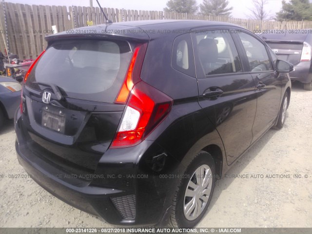 3HGGK5H51FM717682 - 2015 HONDA FIT LX BLACK photo 4