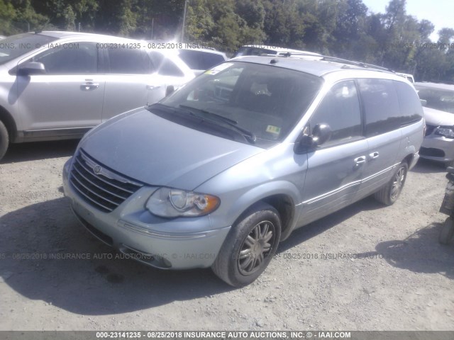 2C8GP64L95R453899 - 2005 CHRYSLER TOWN & COUNTRY LIMITED BLUE photo 2