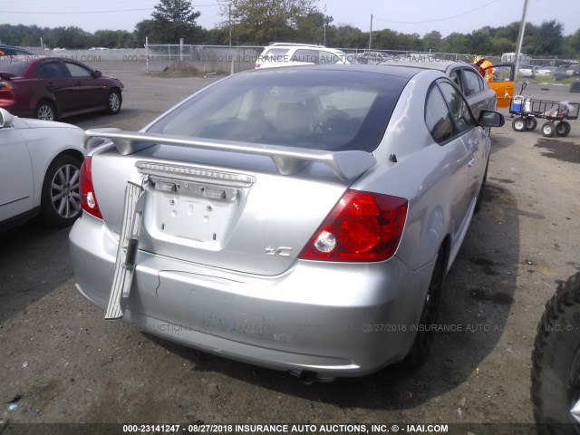 JTKDE177260085128 - 2006 TOYOTA SCION TC 银色 照片 4