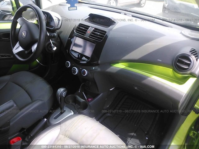 KL8CD6S96EC523909 - 2014 CHEVROLET SPARK 1LT GREEN photo 5