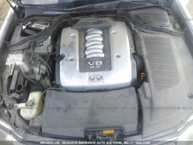 JNKBY01E36M203475 - 2006 INFINITI M45 SPORT WHITE photo 10