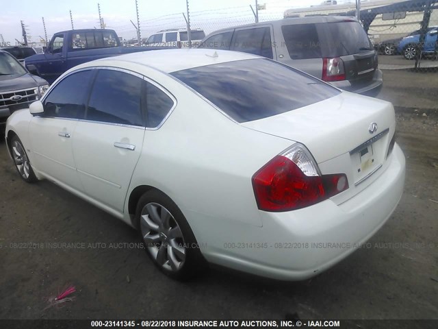 JNKBY01E36M203475 - 2006 INFINITI M45 SPORT WHITE photo 3