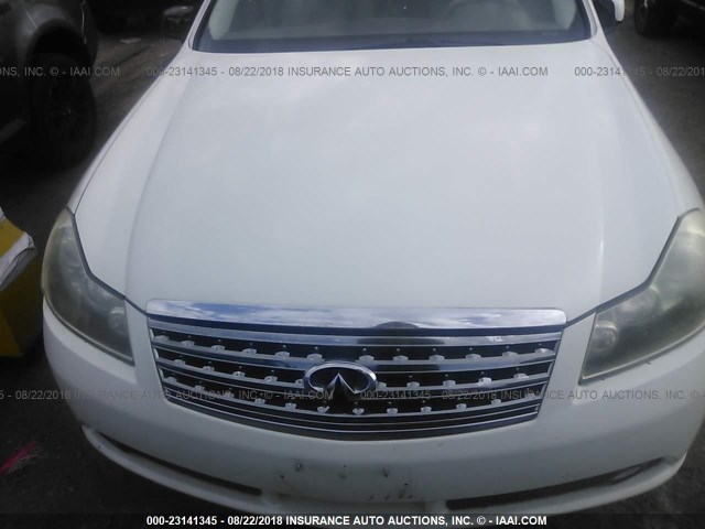 JNKBY01E36M203475 - 2006 INFINITI M45 SPORT WHITE photo 6