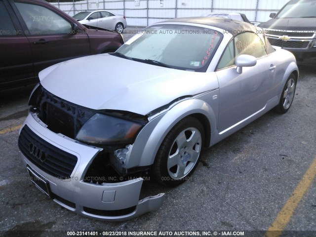 TRUUT28N421014278 - 2002 AUDI TT QUATTRO SILVER photo 2