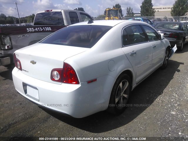 1G1ZC5E0XCF225413 - 2012 CHEVROLET MALIBU 1LT 白色 照片 4