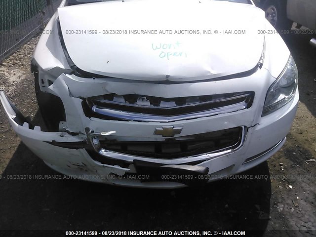 1G1ZC5E0XCF225413 - 2012 CHEVROLET MALIBU 1LT 白色 照片 6