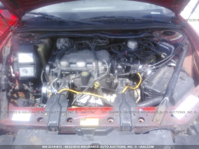 2G1WW12E7Y9384327 - 2000 CHEVROLET MONTE CARLO LS RED photo 10