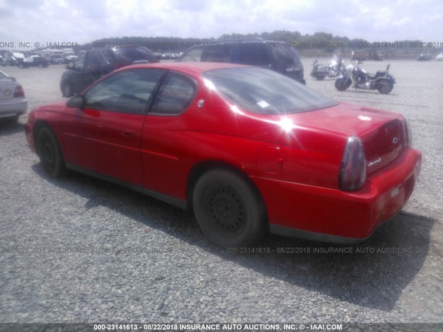 2G1WW12E7Y9384327 - 2000 CHEVROLET MONTE CARLO LS RED photo 3