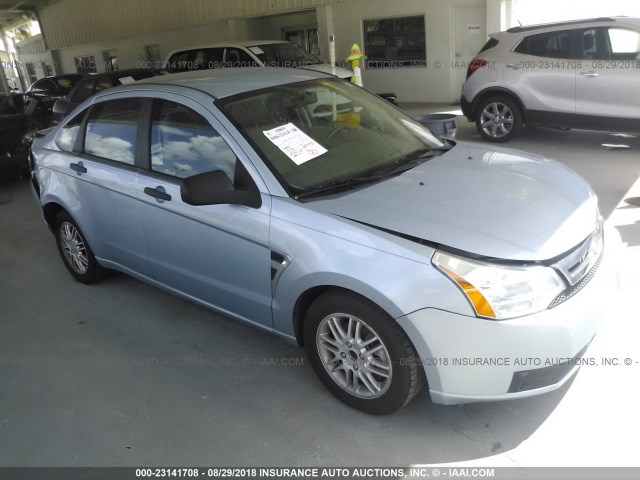 1FAHP35N38W221577 - 2008 FORD FOCUS SE/SEL/SES Light Blue photo 1