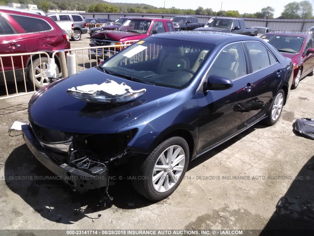 4T4BF1FK5ER391931 - 2014 TOYOTA CAMRY L/SE/LE/XLE Mavi foto 2