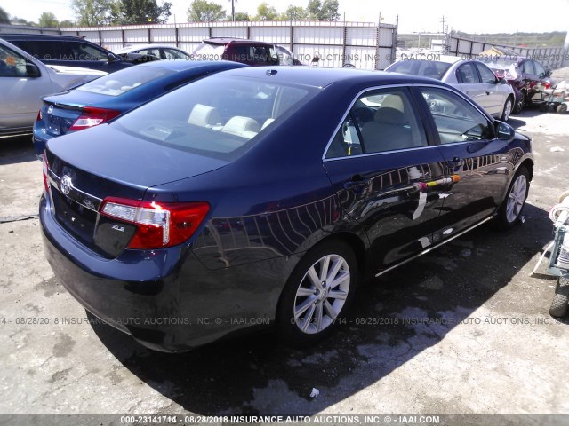 4T4BF1FK5ER391931 - 2014 TOYOTA CAMRY L/SE/LE/XLE Mavi foto 4