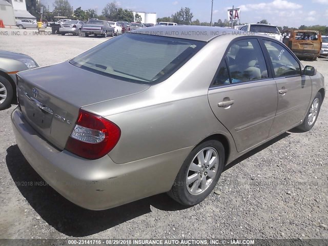 4T1BE30KX2U599560 - 2002 TOYOTA CAMRY LE/XLE/SE 米色 照片 4