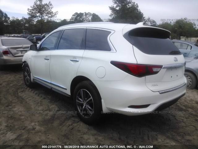 5N1DL0MN1JC510173 - 2018 INFINITI QX60 WHITE photo 3