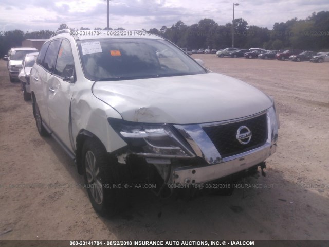 5N1AR2MN3EC735407 - 2014 NISSAN PATHFINDER S/SV/SL/PLATINUM WHITE photo 6