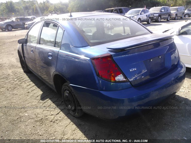 1G8AL58B16Z111203 - 2006 SATURN ION LEVEL 3 BLUE photo 3